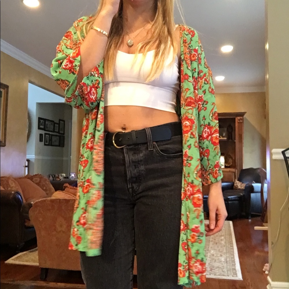 Boho chic European kimono